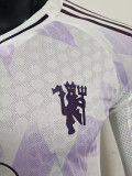 25/26 Man Utd Away Player Version  Long Soccer Jersey