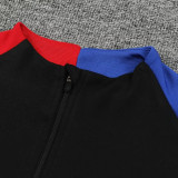 24/25 NK Black  Half Zipper Sportswear # 812黑色(半拉链)