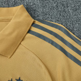25/26  Argentina Mud Yellow Polo Collar Pants Set