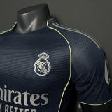25/26 RMA Away Long Sleeve  Player Version Soccer Jersey