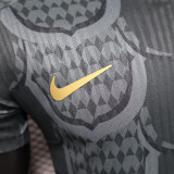 24/25 BAR Grey Blck Team logo Player Version Soccer Jersey
