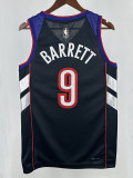 24/25 Raptors  BARRETTF # 9  Blue Retro Top Quality Hot Pressing NBA Jersey