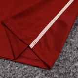 25/26 Sao Paulo Red &Grey Half Pull Tracksuit#B2575 (半拉链)