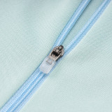24/25 Spain Light Blue Half Pull Tracksuit  (半拉链、B832)