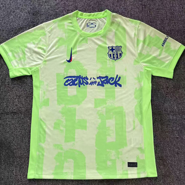 24/25 BAR Third Co branded advertisement  Fans Soccer Jersey(胸前蓝色字）