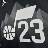 25/26 JAZZ MARKKANEN #23 Black Flying Man Top Quality Hot Pressing NBA Jersey