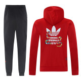 2025 AD Snake Year Commemorative Edition Red Hoodie Suit