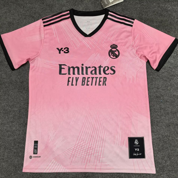 22/23 RMA  Pink (Y-3) Goalkeeper Fans Soccer Jersey