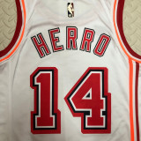 22/23 Heat HERRO #14 White Top Quality Hot Pressing NBA Jersey (Retro Logo)