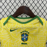 24/25 Brazil Home  Baby Infant Crawl Suit