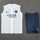 25/26 PSG Grid Tower White Training Short Suit
