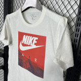 2025 T257 Mountaini NK White  Pure Cotton  Blue T-shirt