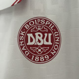 2024 Denmark Away Fans Soccer Jersey(胶章)