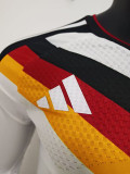 25/26 Germany Home Long Sleeve Player Version Soccer Jersey#带四星