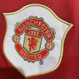2006/2007 Man Utd Home Player Version Long sleeve Retro Soccer Jersey长袖球员