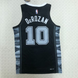 22/23 SA Spurs DEROZAN #10 Black Top Quality Hot Pressing NBA Jersey (Trapeze Edition)