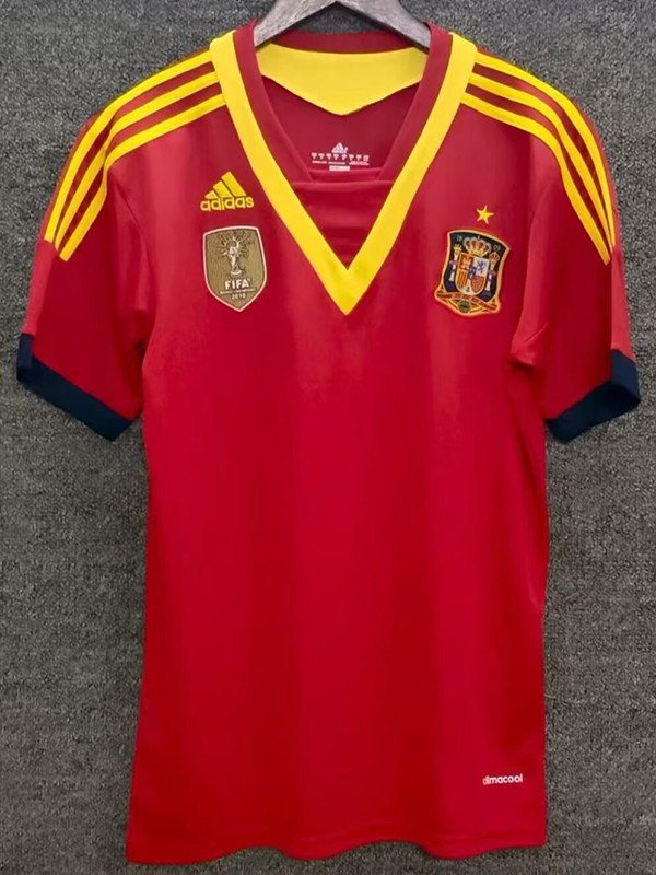 2013 Spain Home Retro Soccer Jersey
