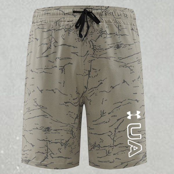 2025 RF-M569 khaki Cracked Digital Printed Casual Fitness Shorts带UA字样