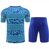 24/25  Brazil  White Blue Wave  Training Short Suit