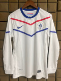 2010 Netherlands Away Long Sleeve  Retro Soccer Jersey