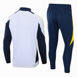24/25 RMA White &Royal Blue Pants Jacket Tracksuit