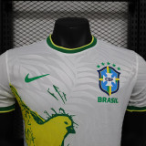 24/25 Brazil White Peace Dove Special Edition  Player Version Soccer Jersey