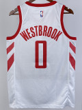 2018/2019 ROCKETS WESTBROOK #0 White Home Top Quality Hot Pressing NBA Jersey