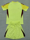25/26  Benfica  Goalkeeper Yellow  Kids Soccer Jersey
