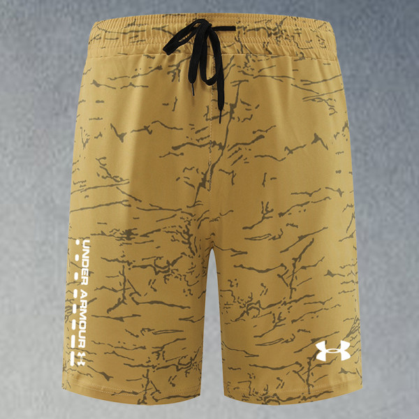 2025 RF-M570 Yellow Cracked Digital Printed Casual Fitness Shorts
