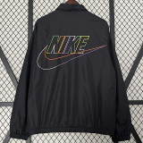 2024 New NK Black Windbreaker(后背带彩字、彩标）