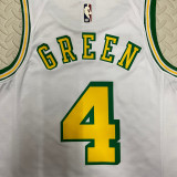 22/23 ROCKETS GREEN #4 White Top Quality Hot Pressing NBA Jersey (Retro Logo)