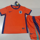 24/25 Netherlands Home Kids Soccer Jersey