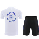 25/26  Bayern White  Training Short Suit (蓝红小边线）