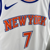 2018/2019 KNICKS ANTHONY #7 White Top Quality Hot Pressing NBA Jersey