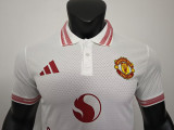 26/27 Man Utd White Player Version Polo Shirts