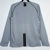 2007/2008 Man Utd Goalkeeper Grey  Long Sleeve Retro Soccer Jersey