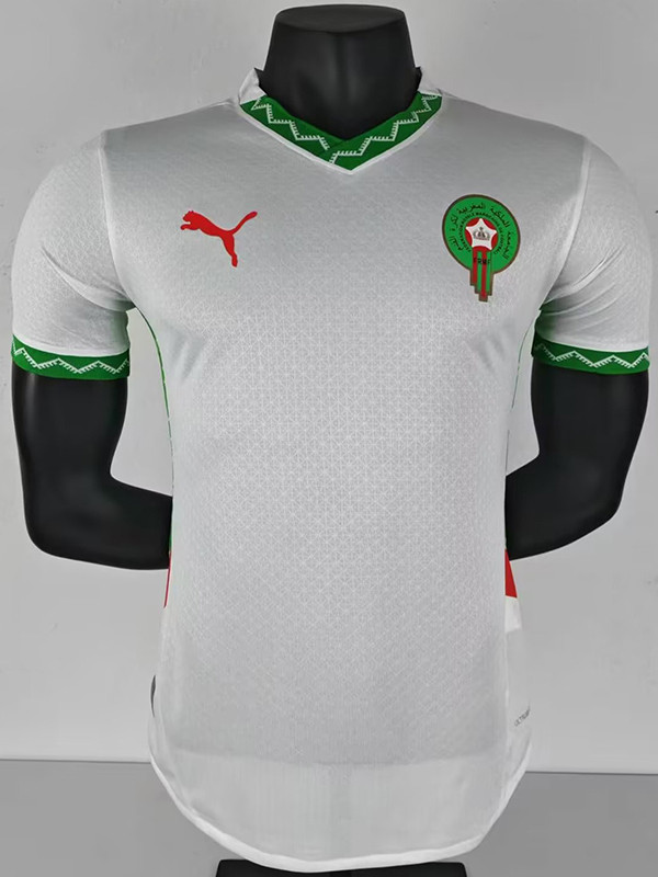 25/26 Morocco White Player Version Soccer Jersey
