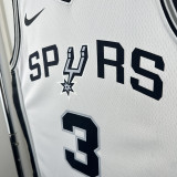 Sa Spurs PAUL #3 White Top Quality Hot Pressing NBA Jersey