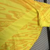 2024  France Goalkeeper Yellow  Fans Soccer Jersey