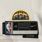 22/23 Nuggets JOKIC #15 White City Edition Top Quality Hot Pressing NBA Jersey