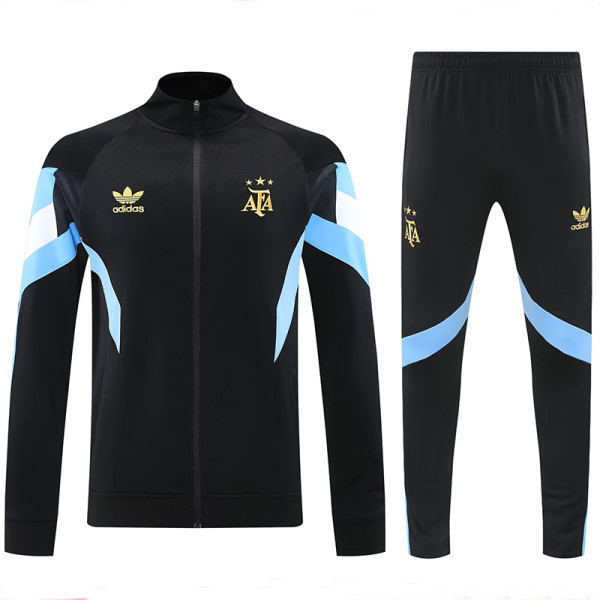 25/26 Argentina Black Jacket Tracksuit
