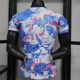 24/25 Japan Whit & Blue Comic  Player Version Soccer Jersey