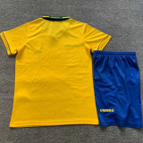 1994 Brazil Home Kids Retro Soccer Jersey