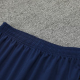 24/25 Marseille Deep Lake Blue Print Half Pull Tracksuit  (半拉链)