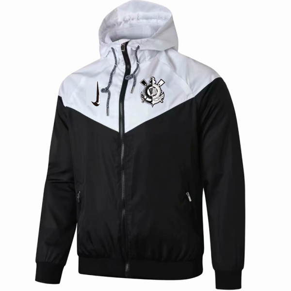 24/25 Corinthians White & Black Windbreaker