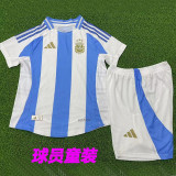 24/25  Argentina Home Kids  Player Version Soccer Jersey （童装球员）