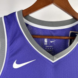 22/23 KINGS SABONIS #10 Purple Away Top Quality Hot Pressing NBA Jersey(V领）