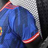 25/26 Man Utd Blue Special Edition Player Version Soccer Jersey(圆领）