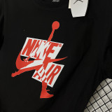 2025 T249 Flying Man Black  Pure Cotton  Blue T-shirt
