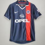 2001/2002 PSG Paris Home Retro Soccer Jersey